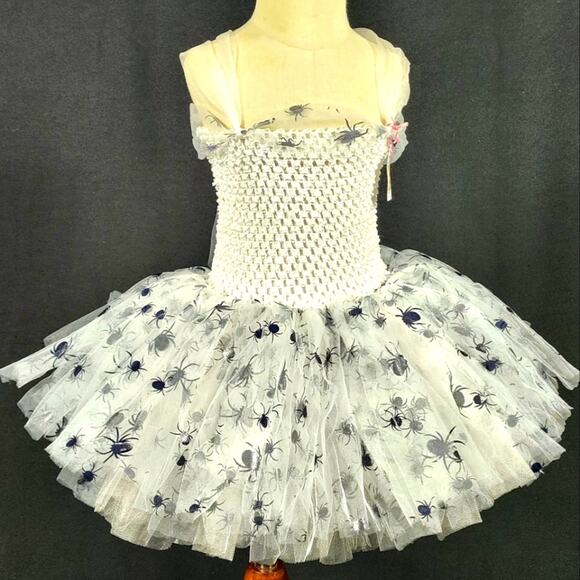 Tutu Dress Handmade Lined Spiders Size 2/3T Limited Edition - Picture 1 of 7